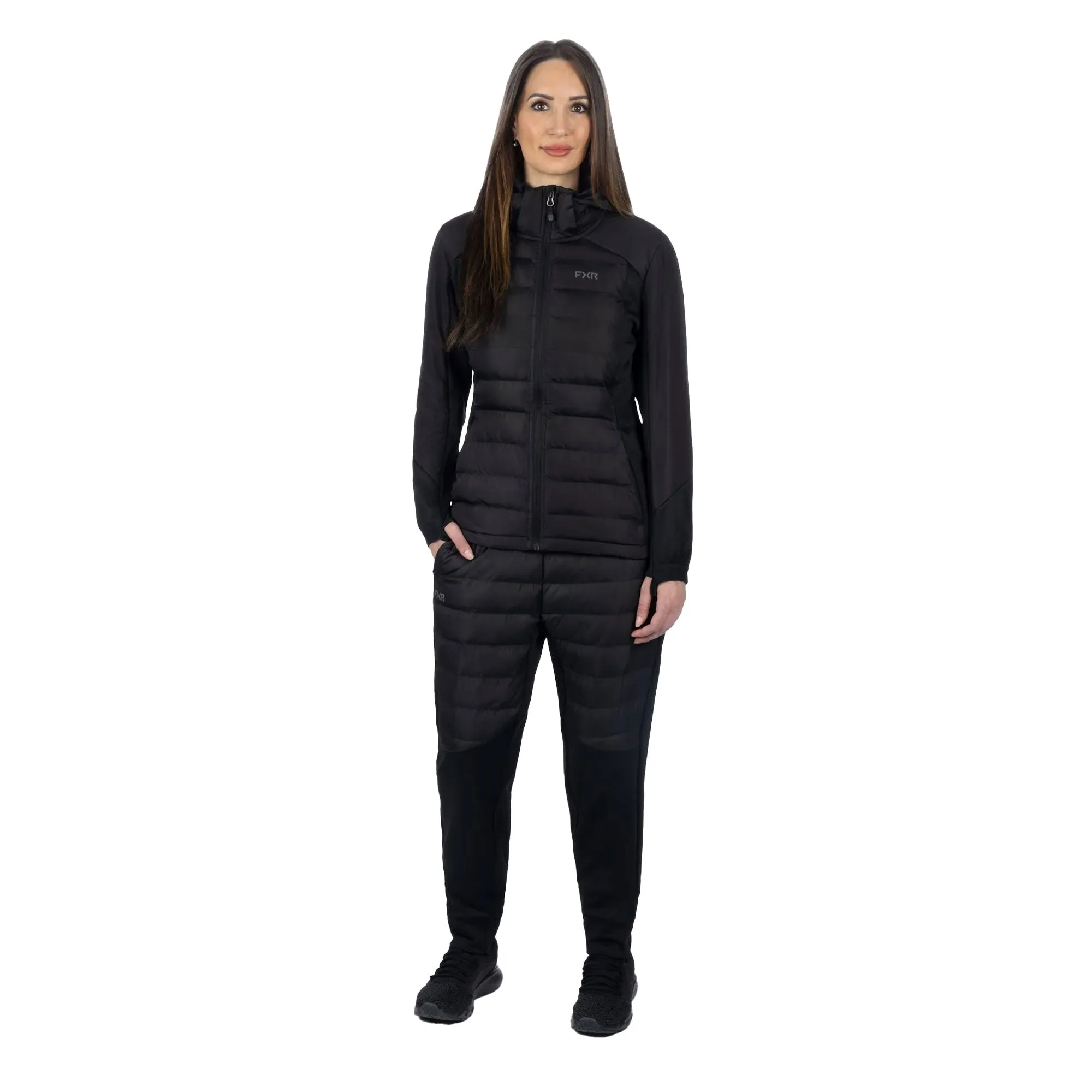 FXR Phoenix Quilted Hoodie Black