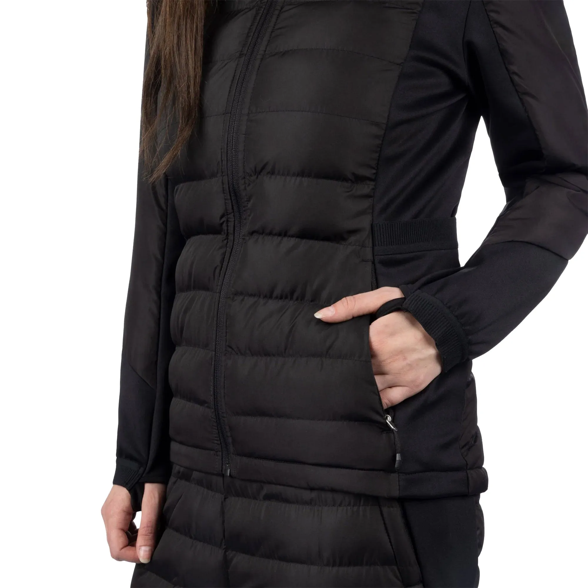 FXR Phoenix Quilted Hoodie Black