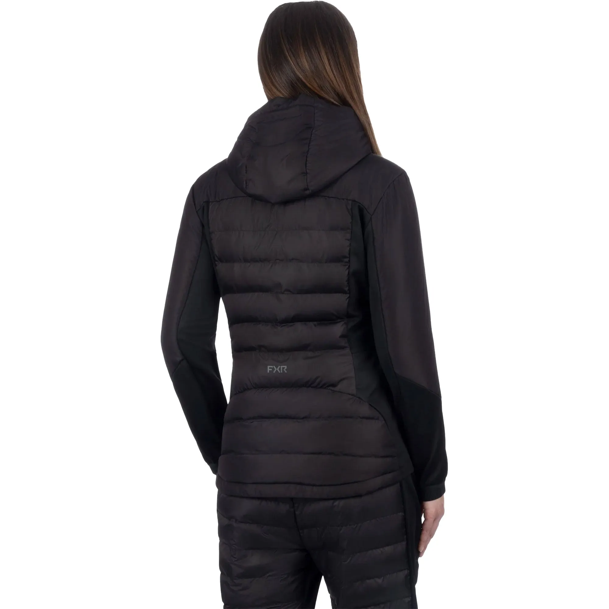 FXR Phoenix Quilted Hoodie Black