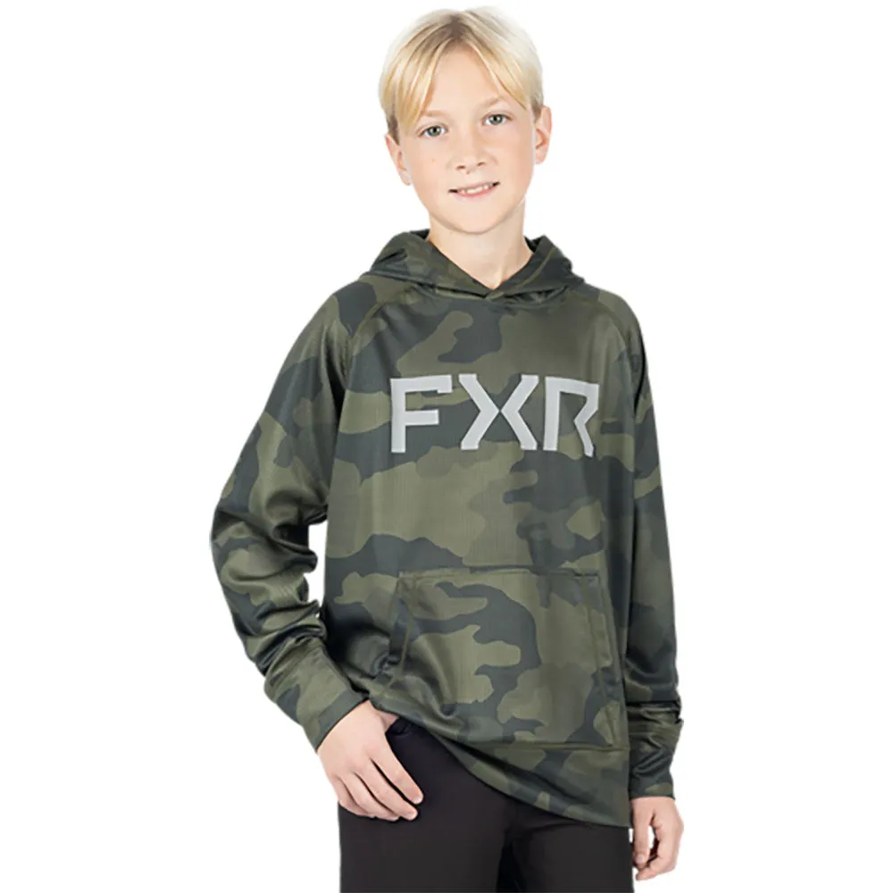 FXR Pilot UPF PO Hoodie Army Camo Green