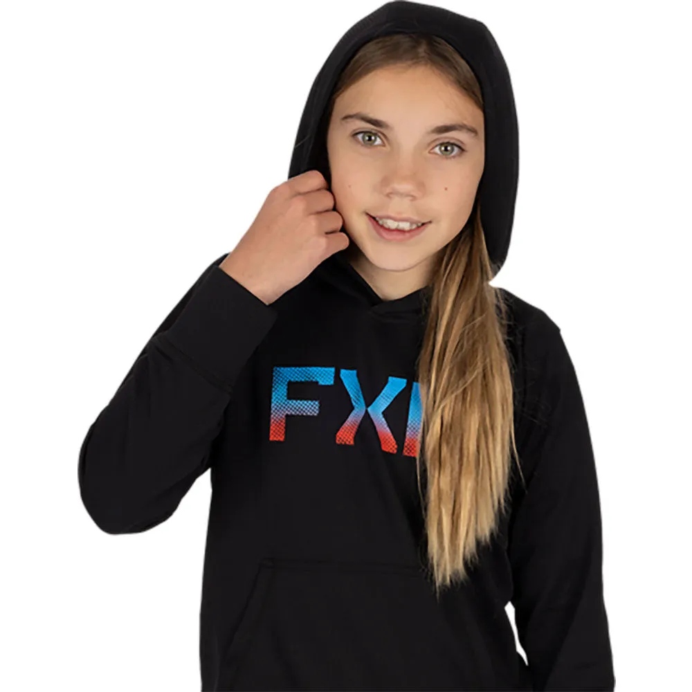 FXR Pilot UPF PO Hoodie Black/Blue Haze
