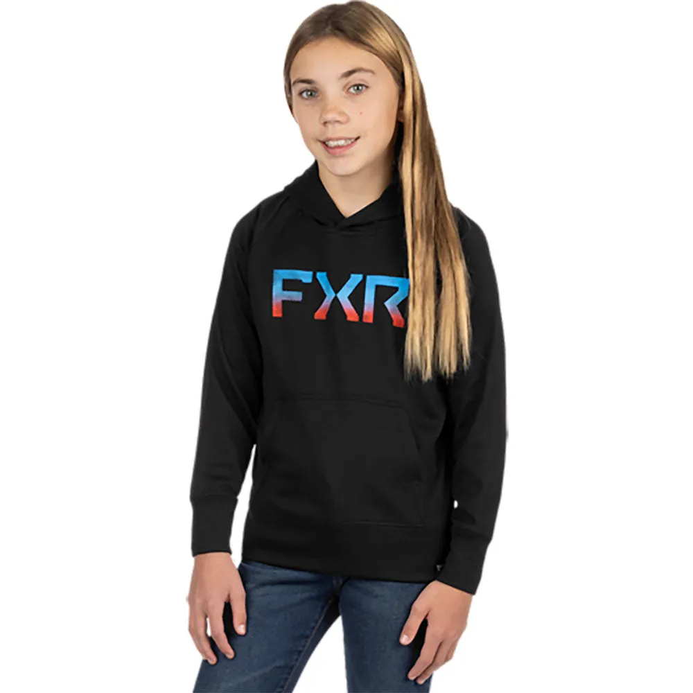 FXR Pilot UPF PO Hoodie Black/Blue Haze