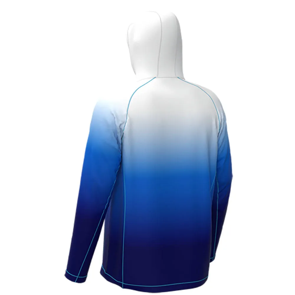 FXR Rush Air UPF PO Hoodie Blue Fade
