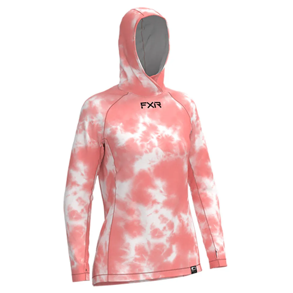 FXR Rush Air UPF PO Hoodie Melon Dye Pink