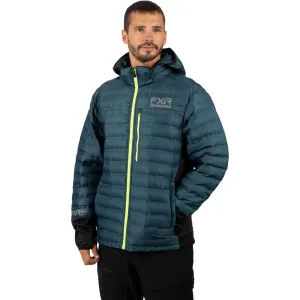FXR  Slate Hi Vis Podium Hybrid Quilted Hood Hoody Hoodie Sweatshirt Polyester