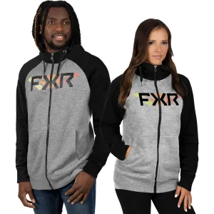 FXR Split Hoodie Black/Inferno Grey