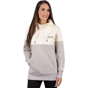 FXR Stripe PO Hoodie Oatmeal/Cream White