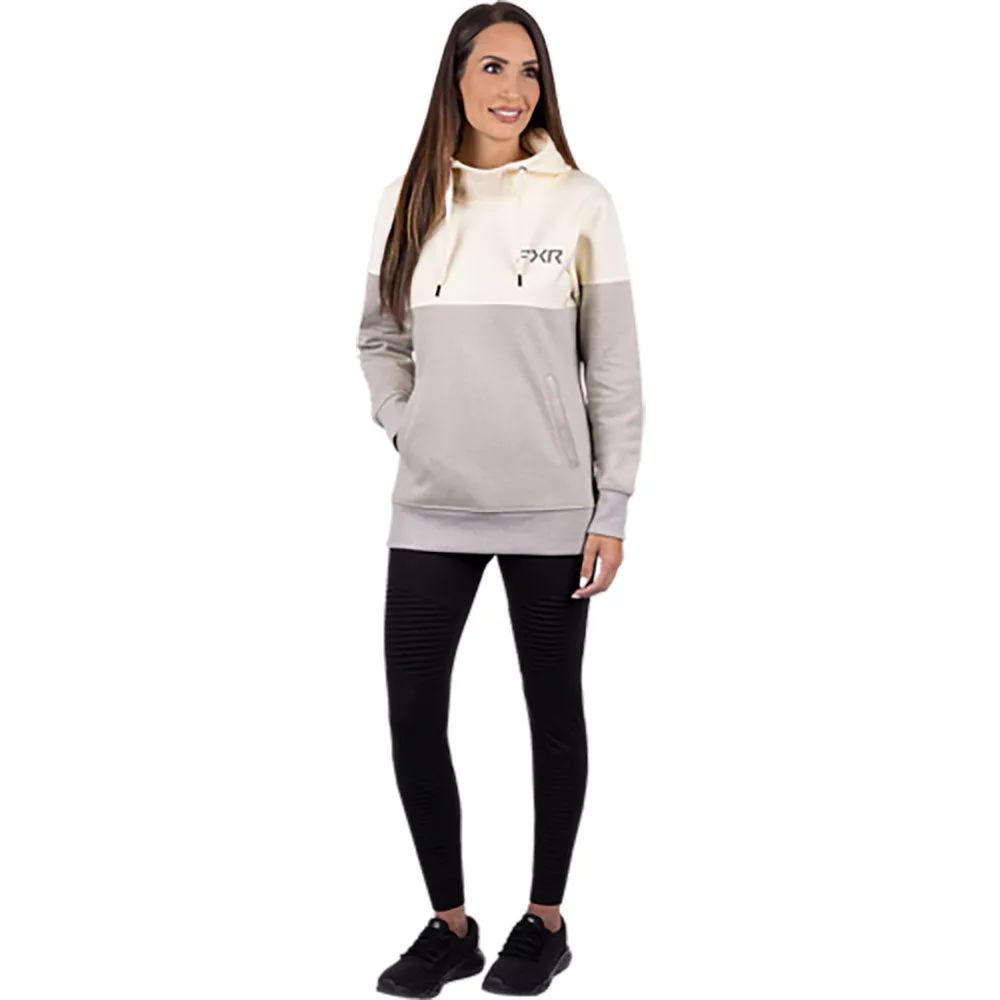 FXR Stripe PO Hoodie Oatmeal/Cream White