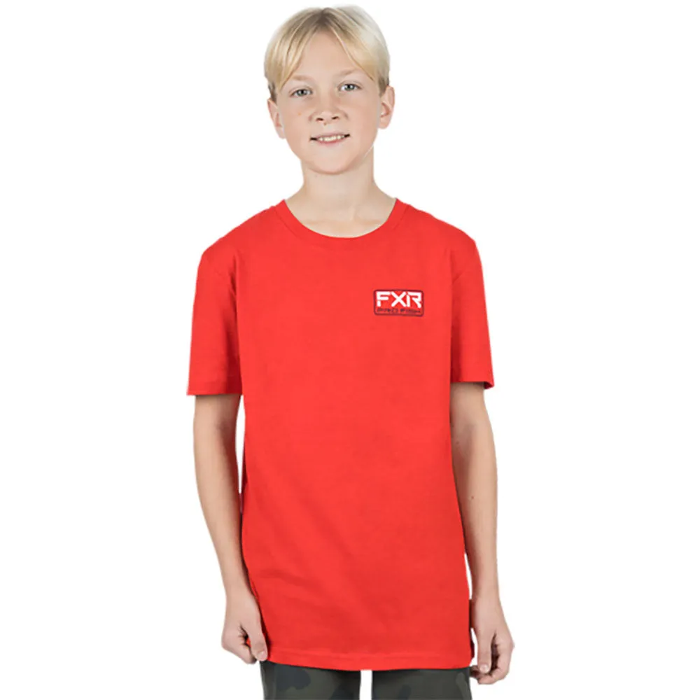 FXR Trophy Premium T-Shirt Red Heather/Black