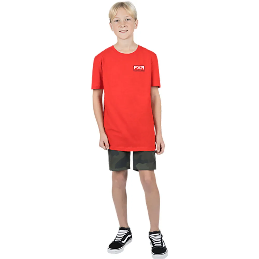 FXR Trophy Premium T-Shirt Red Heather/Black