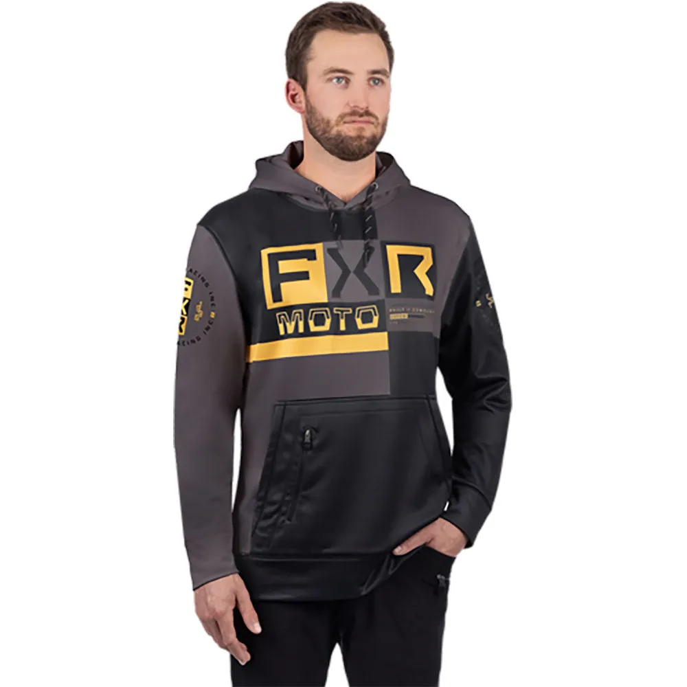 FXR Unisex Moto Tech PO Hoodie Black/Grey