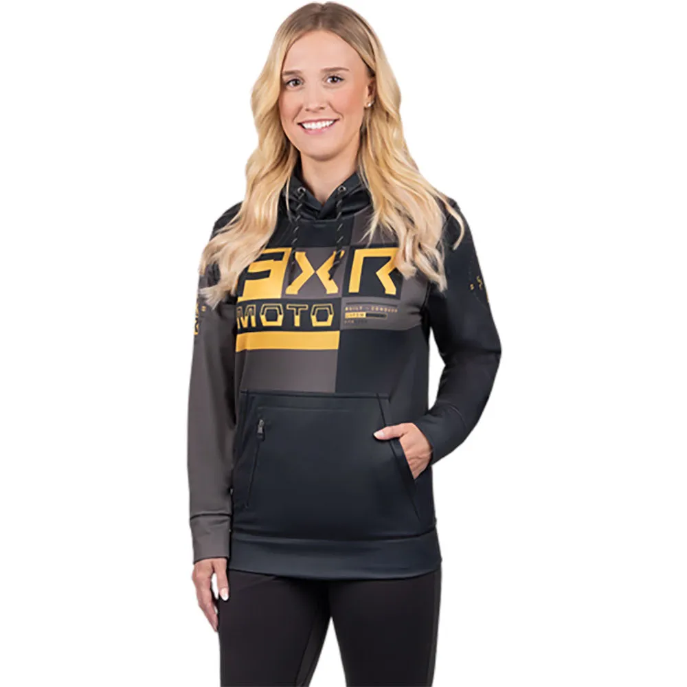 FXR Unisex Moto Tech PO Hoodie Black/Grey