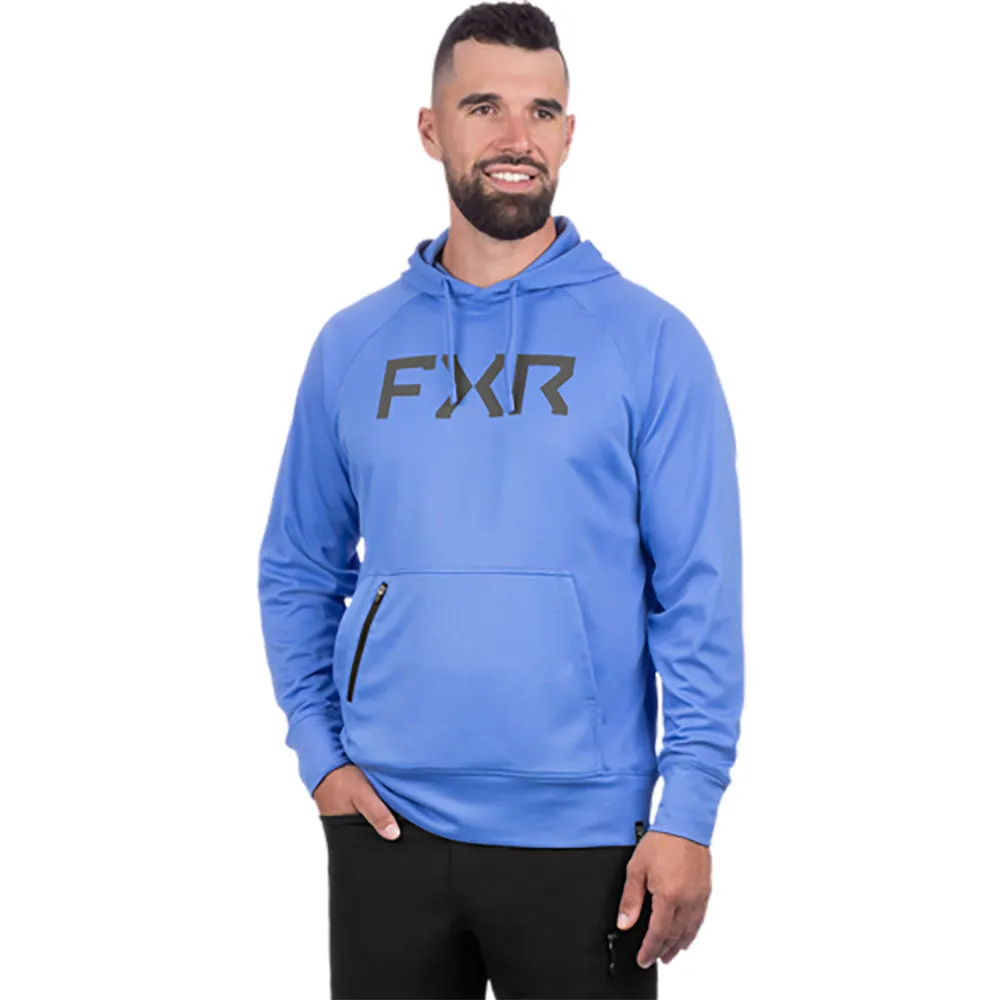 FXR Unisex Pilot UPF PO Hoodie Tranquil Blue/Asphalt