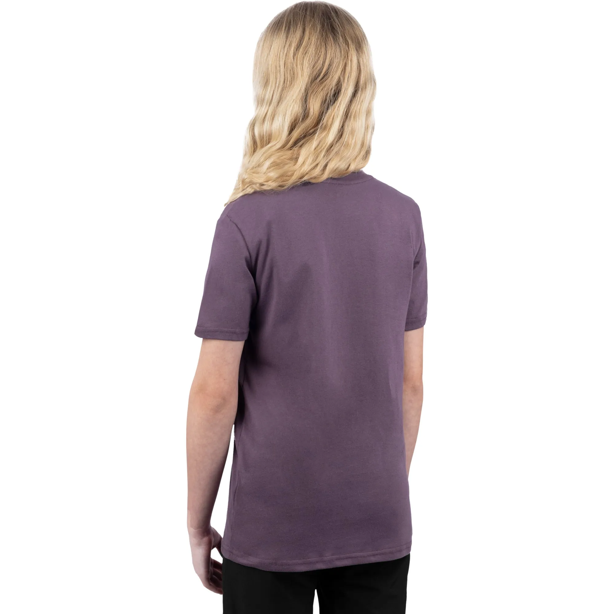 FXR  Youth Podium Premium T-Shirt Muted Grape Lavender Cotton Screen Print