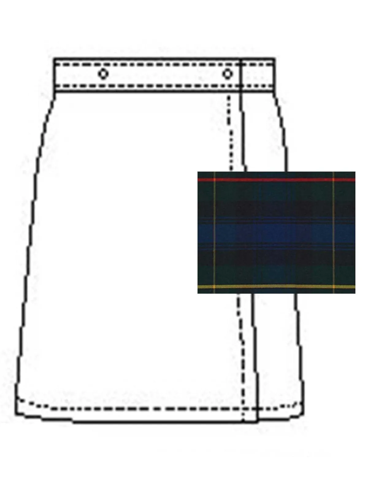 Girls' Blend Plaid Skort - 1014BP - Plaid 55