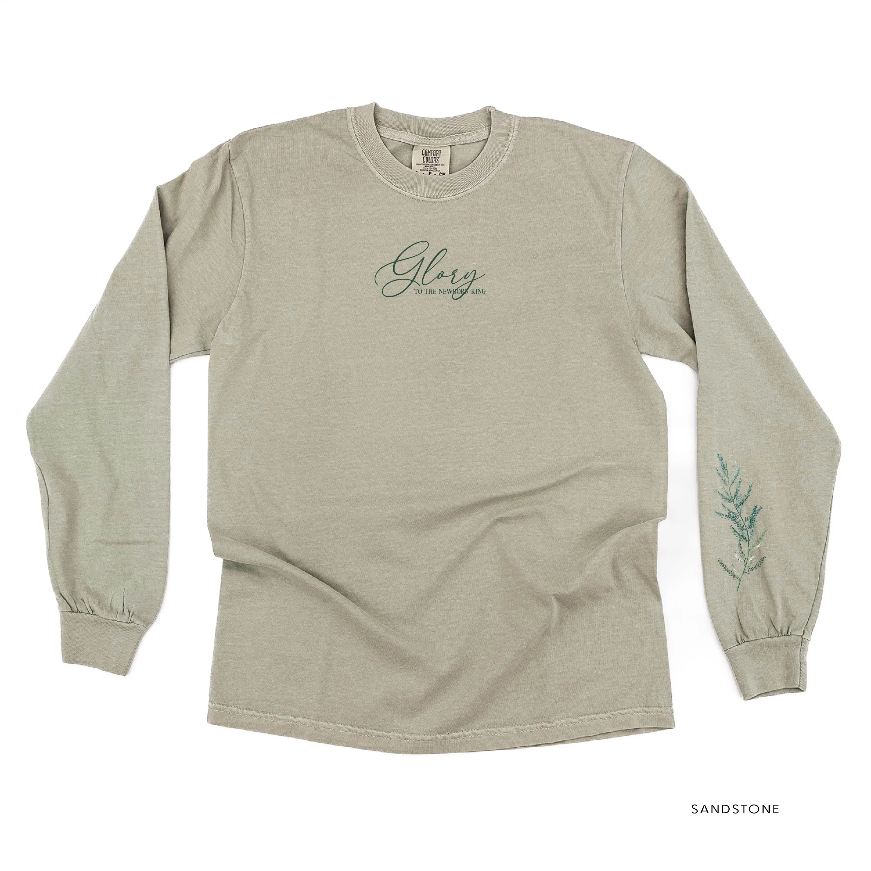 Glory To The Newborn King (sd) - LONG SLEEVE Comfort Colors Tee