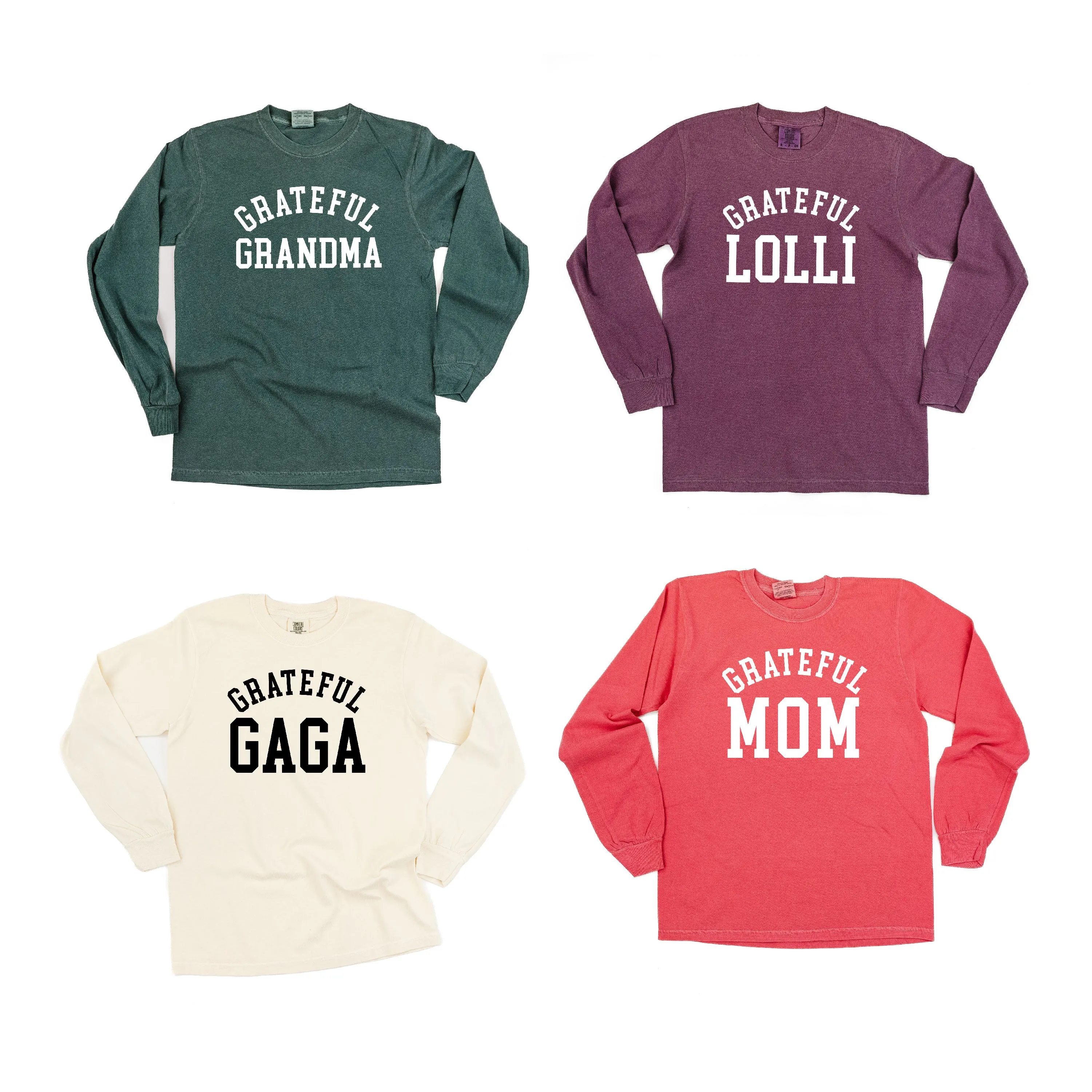 Grateful Family Names - Female - LONG SLEEVE COMFORT COLORS TEE
