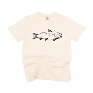 Hand Drawn Brook Trout - SHORT SLEEVE COMFORT COLORS TEE