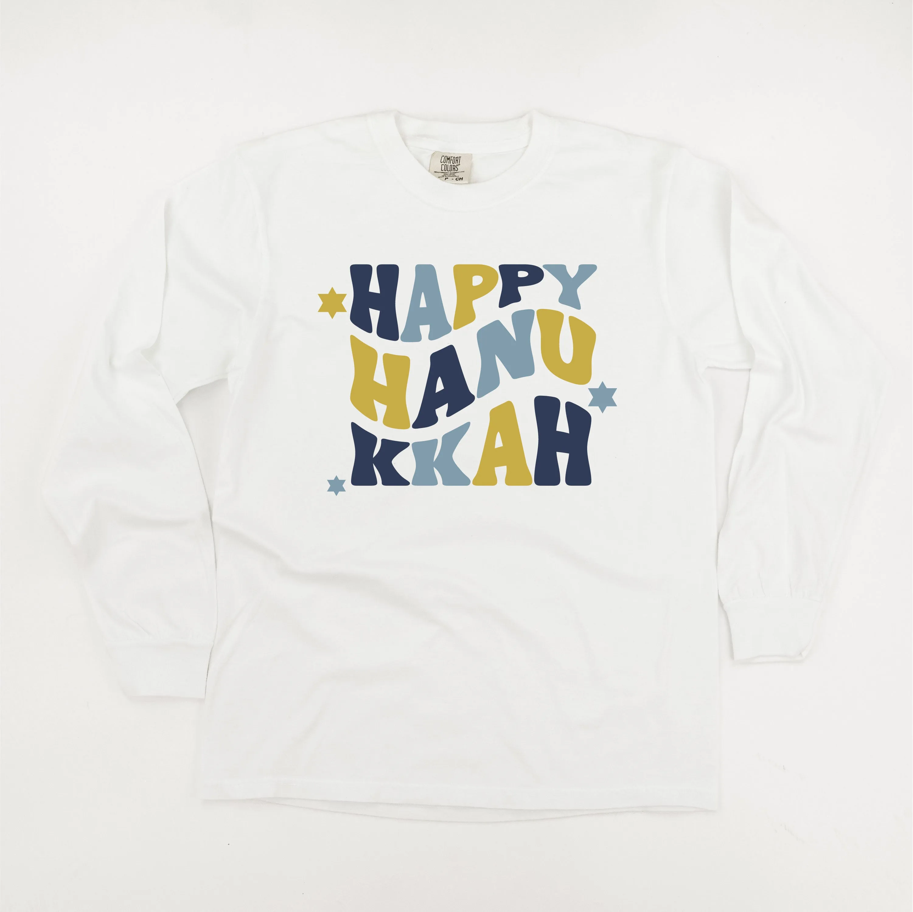 Happy Hanukkah - LONG SLEEVE Comfort Colors Tee