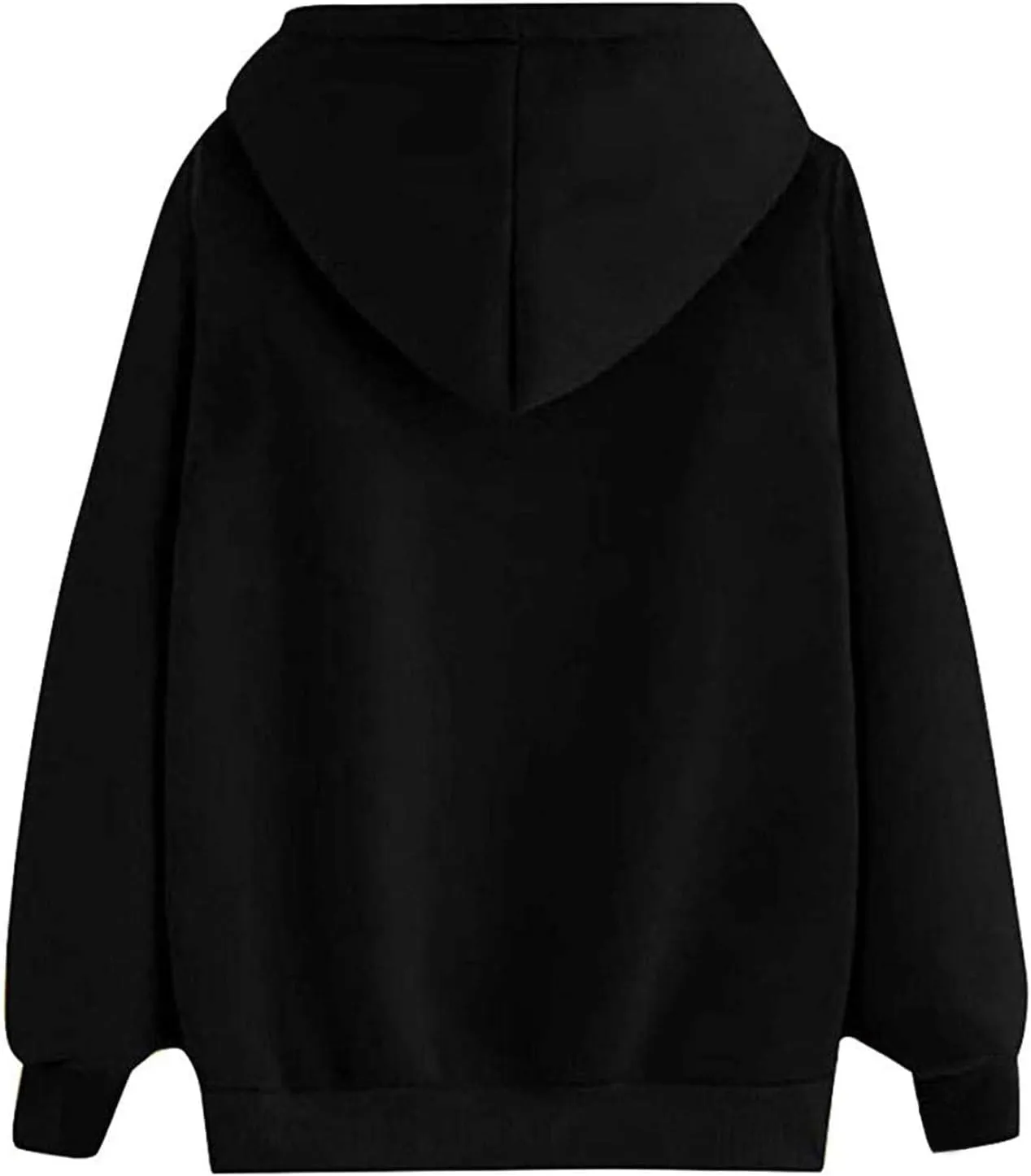 Heart Print Hoodies for Women Classic Valentine's Day Long Sleeve Sweatshirt Oversized Drawstring Pullover Pockets