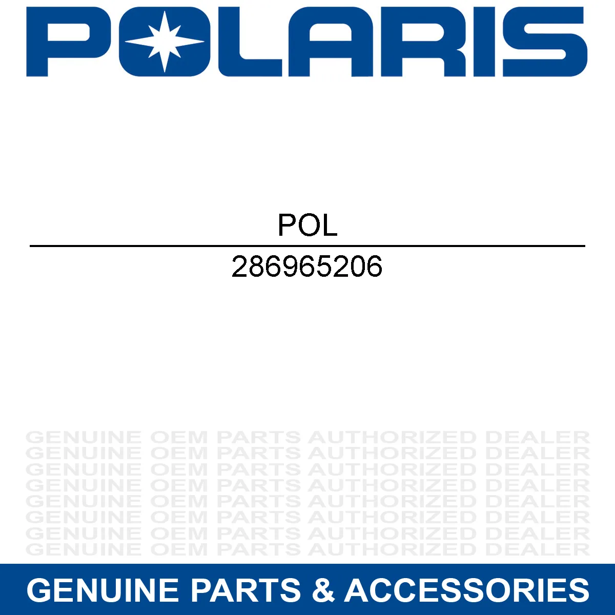 Indian 286965206 Genuine OEM Polaris Part