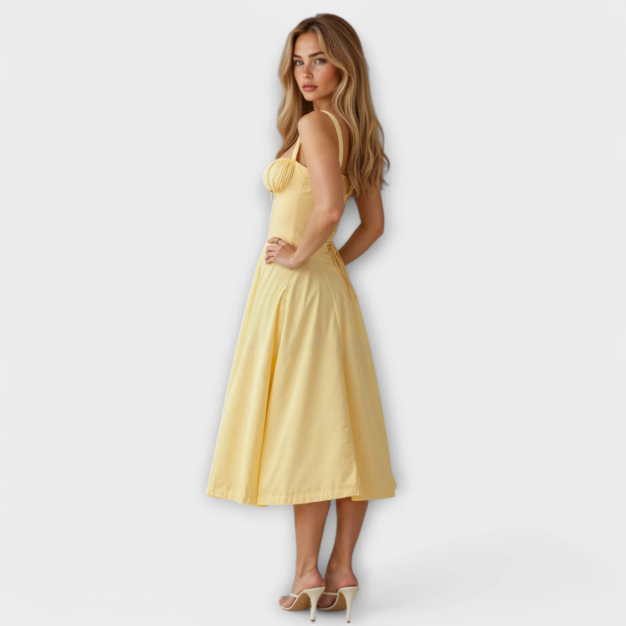 Isa Waist Dress with Bustier Design