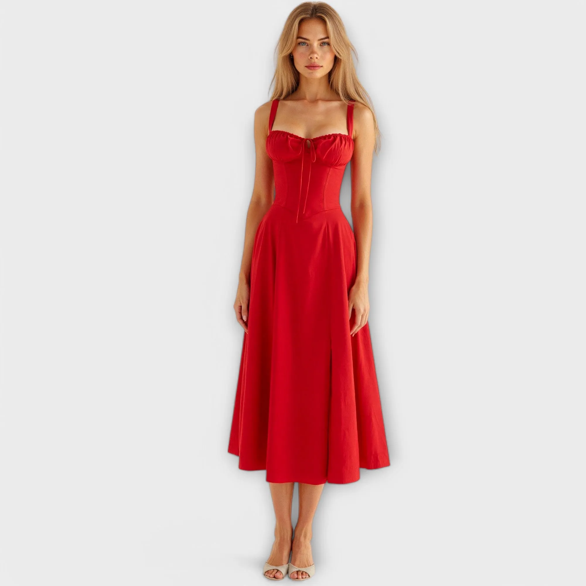 Isa Waist Dress with Bustier Design