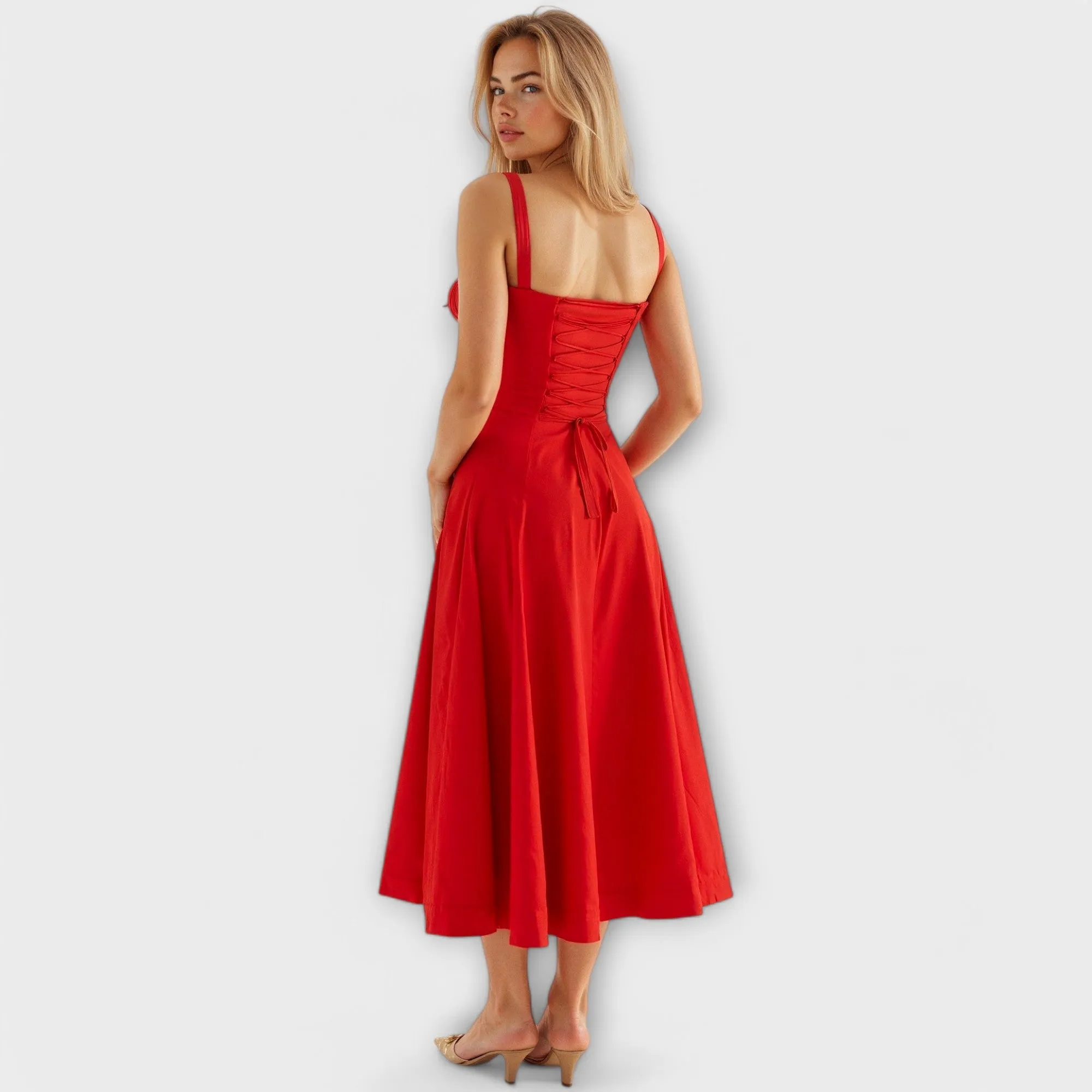 Isa Waist Dress with Bustier Design