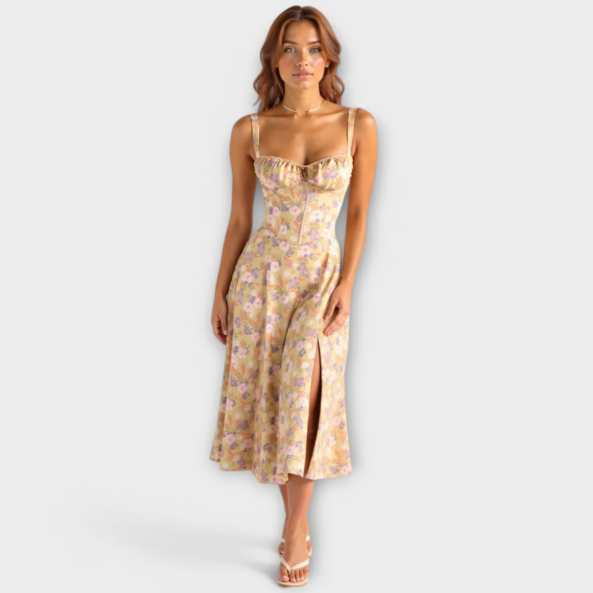 Isa Waist Dress with Bustier Design