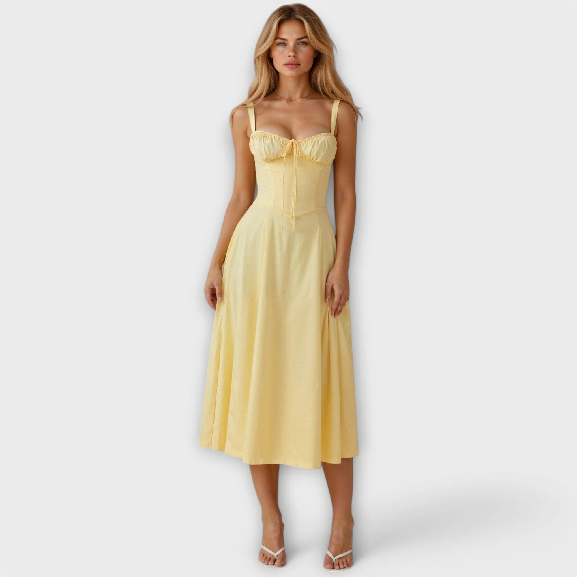Isa Waist Dress with Bustier Design