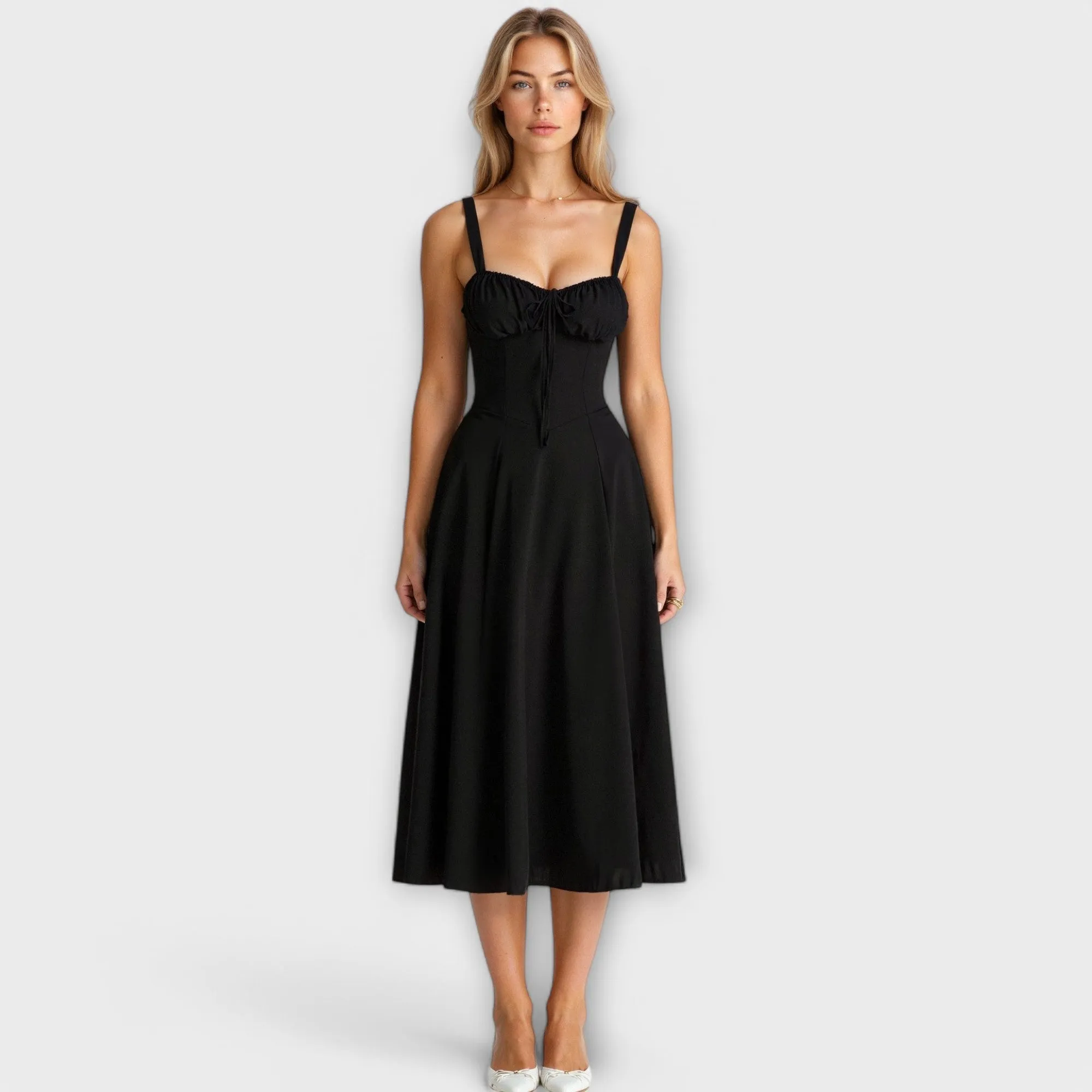 Isa Waist Dress with Bustier Design