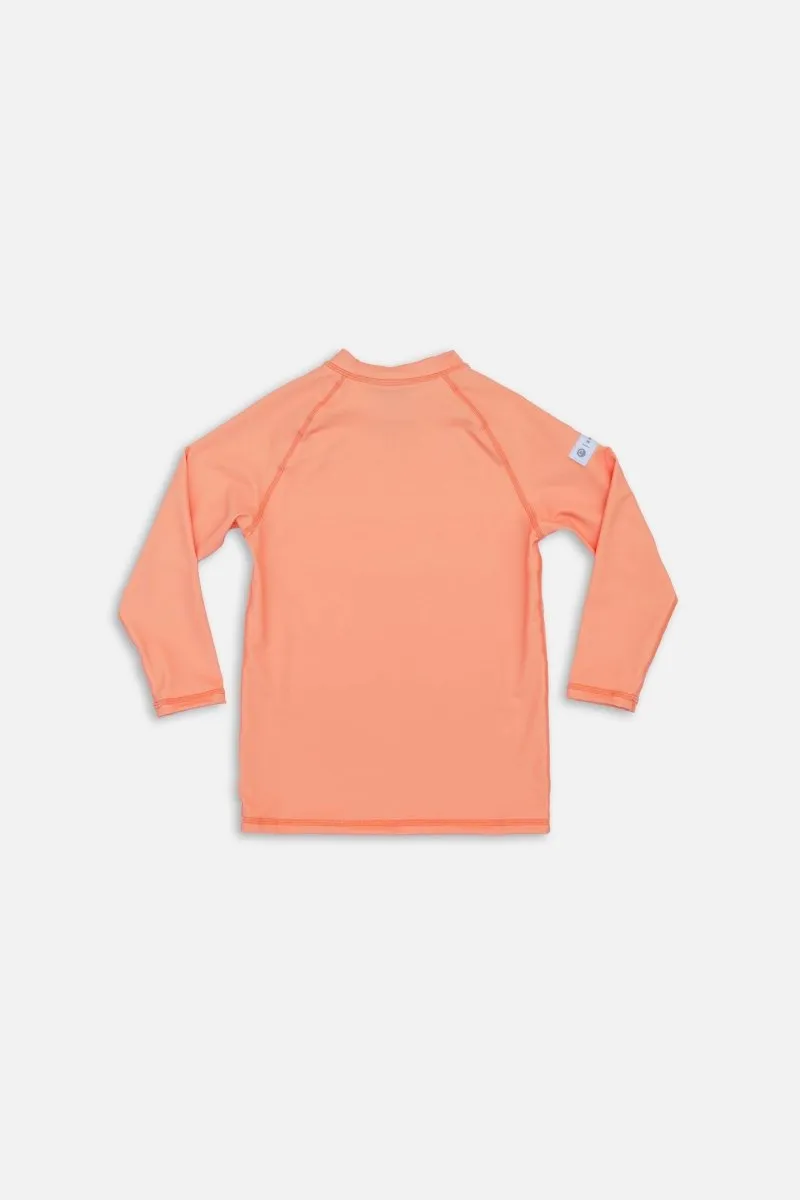 Kids UV T-Shirt - Long sleeve  - Papaya Orange