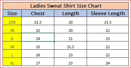 Ladies Fleece Sweat Shirt-Navy Strip