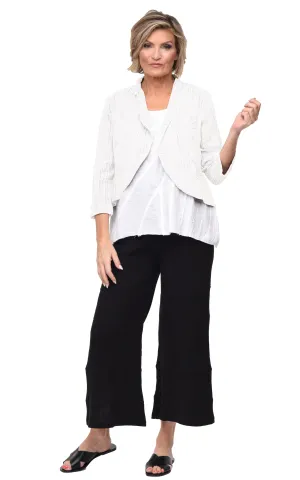 Landon Womens Jacket Cotton Gauze in White