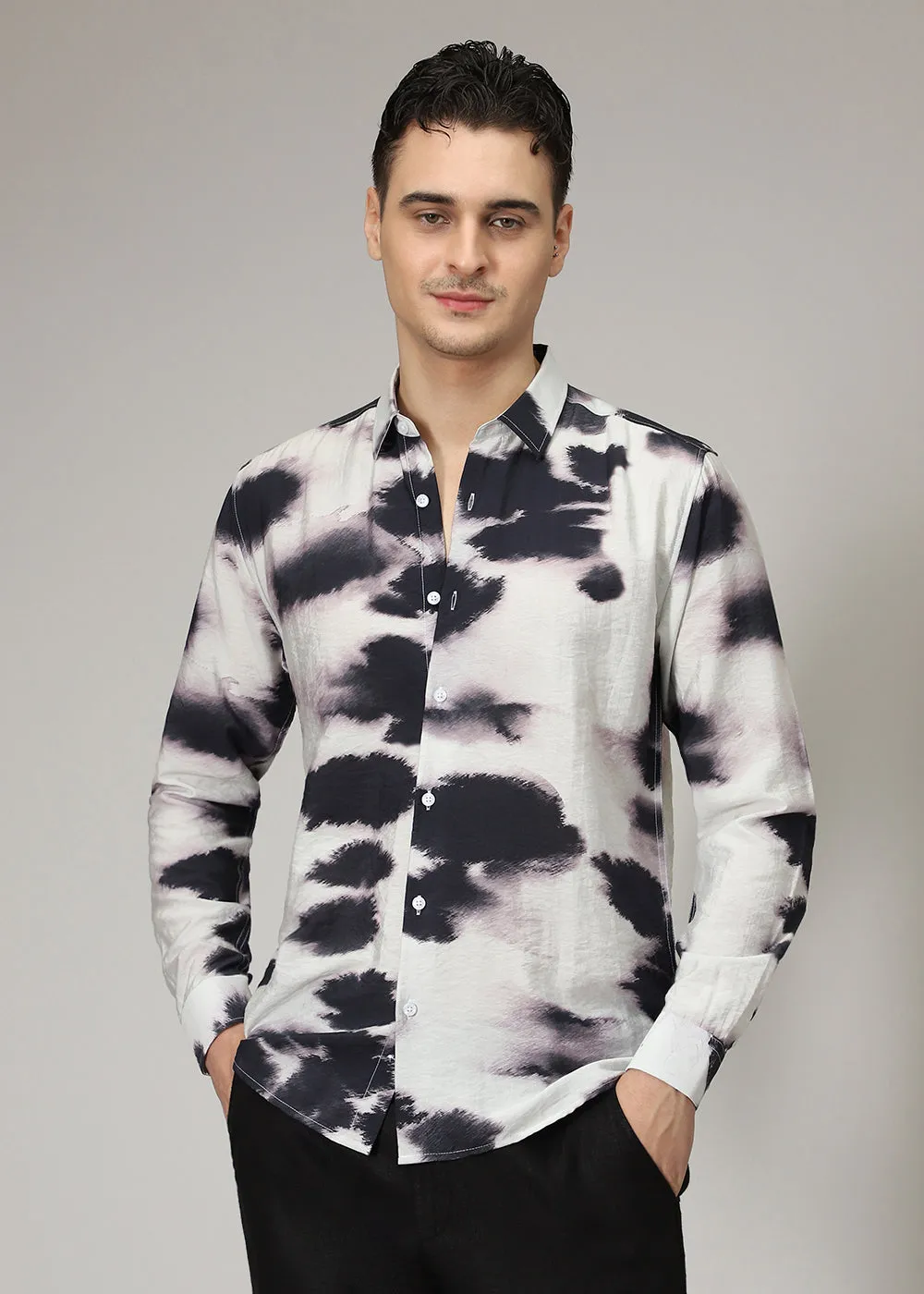 Lavender Black Wash Print