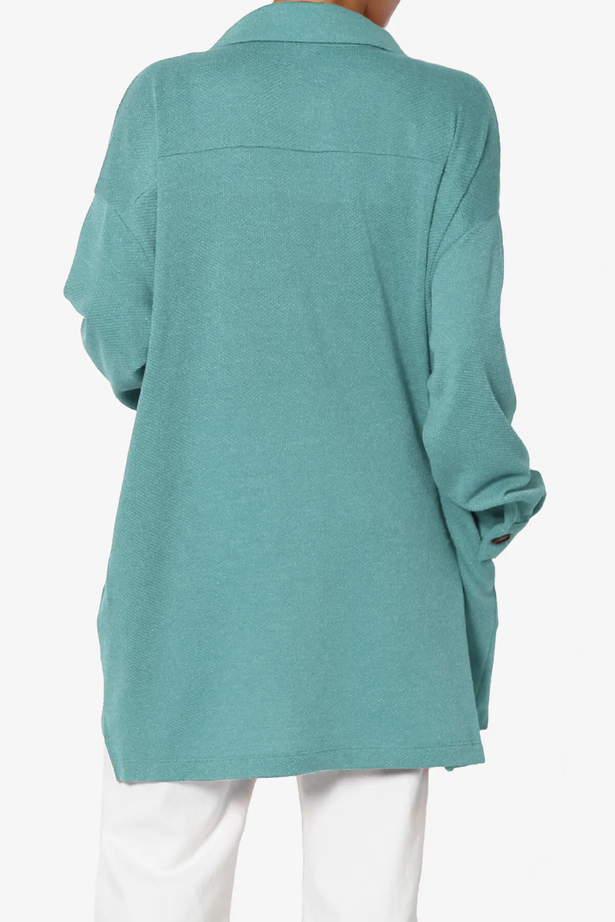 Matryx Jacquard Oversized Shirts Shacket