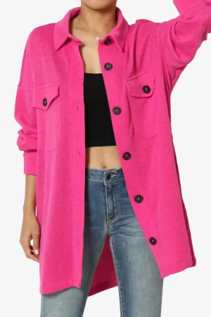 Matryx Jacquard Oversized Shirts Shacket