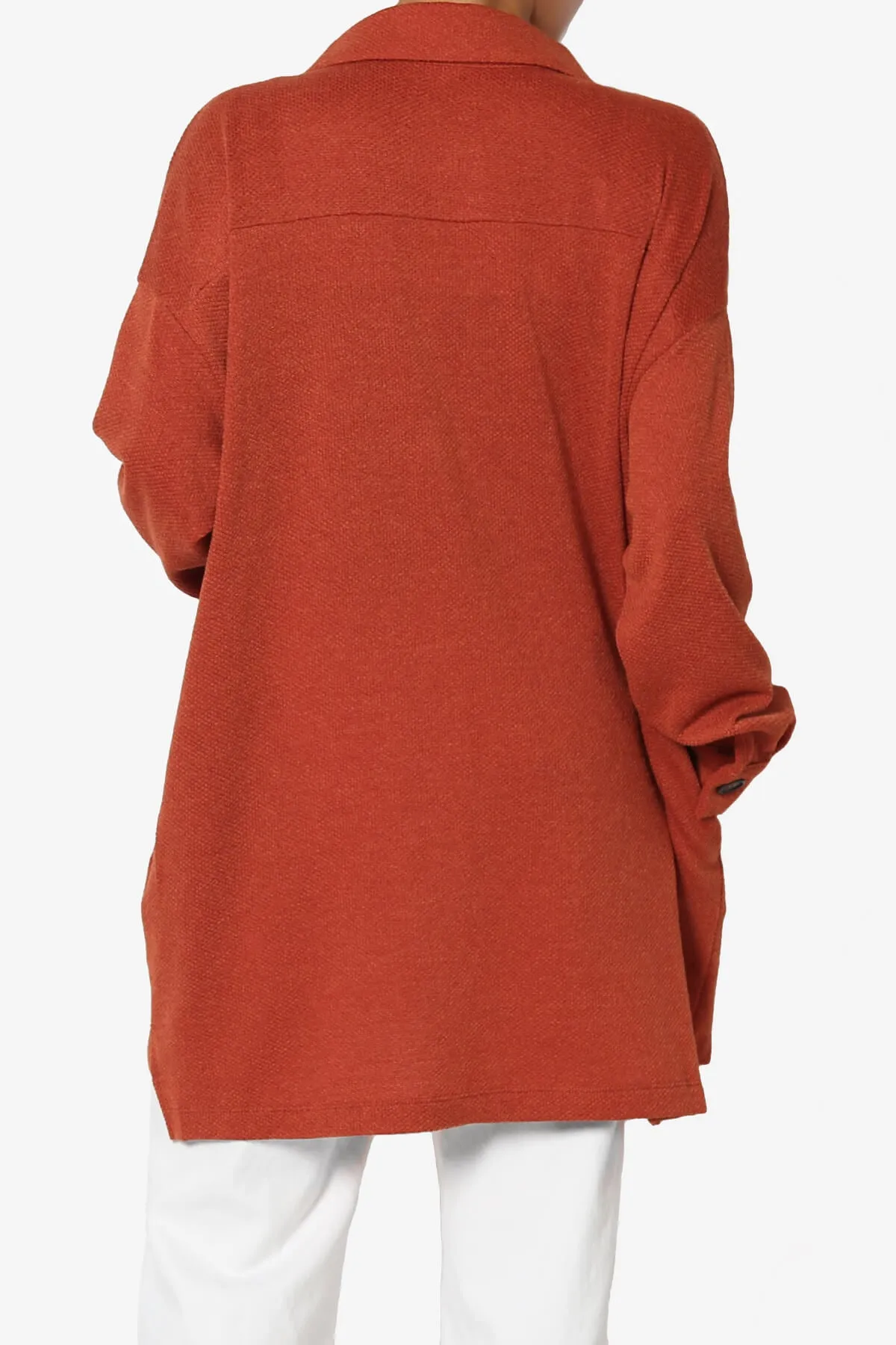 Matryx Jacquard Oversized Shirts Shacket
