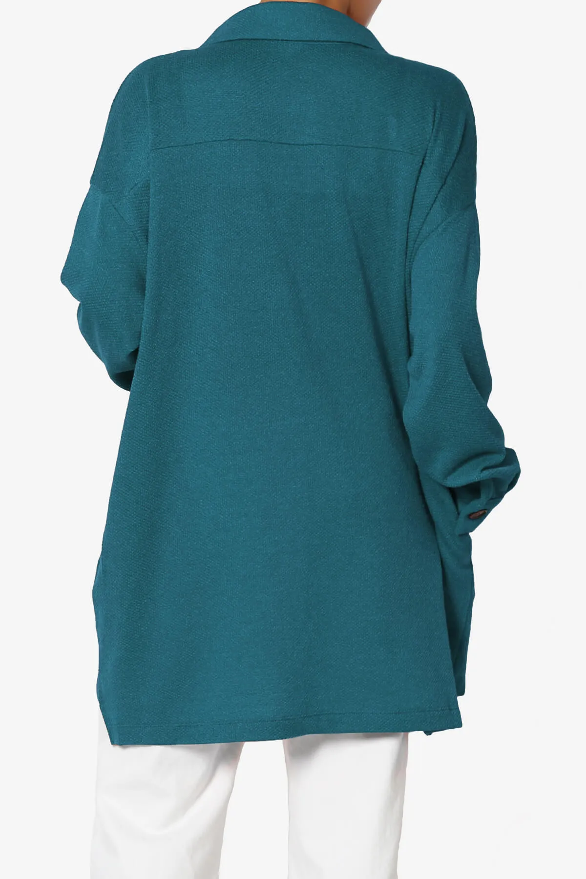 Matryx Jacquard Oversized Shirts Shacket