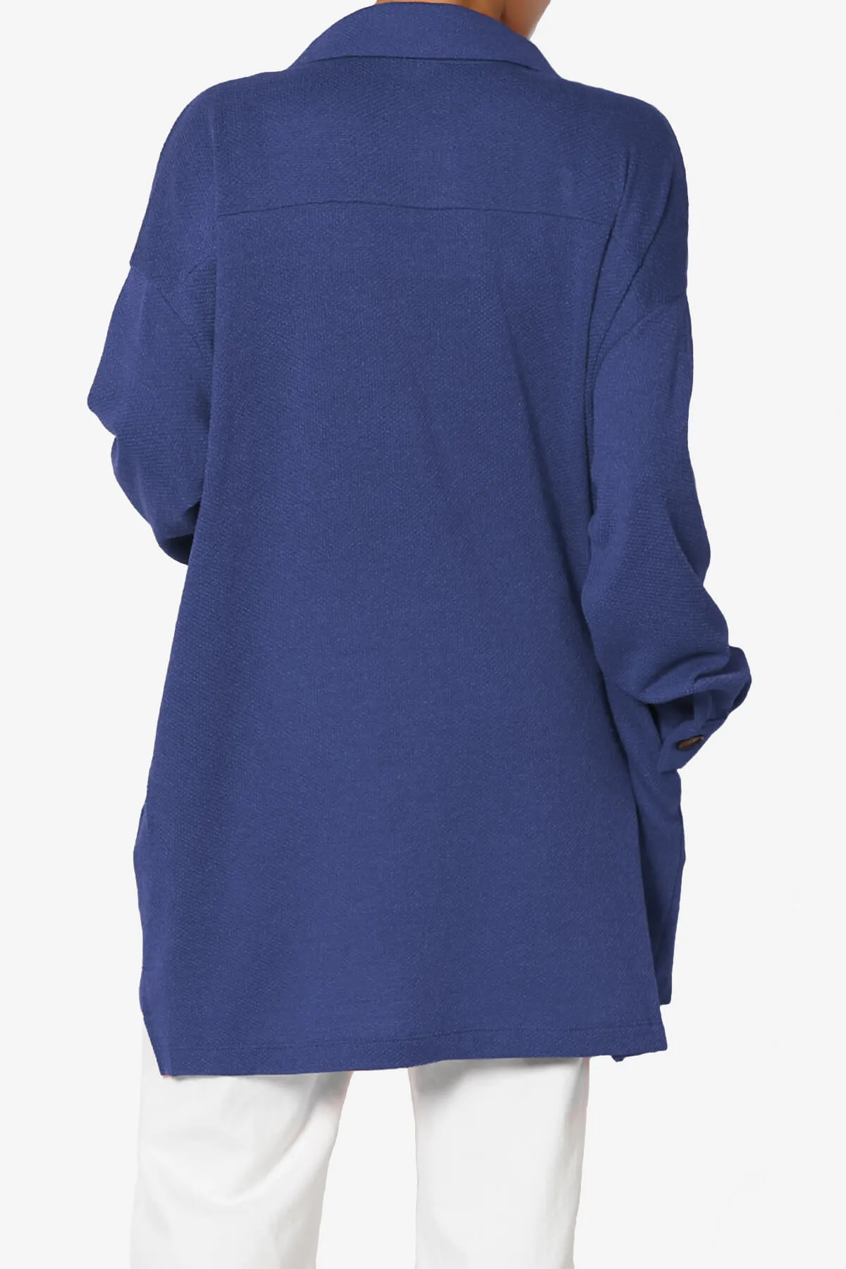 Matryx Jacquard Oversized Shirts Shacket