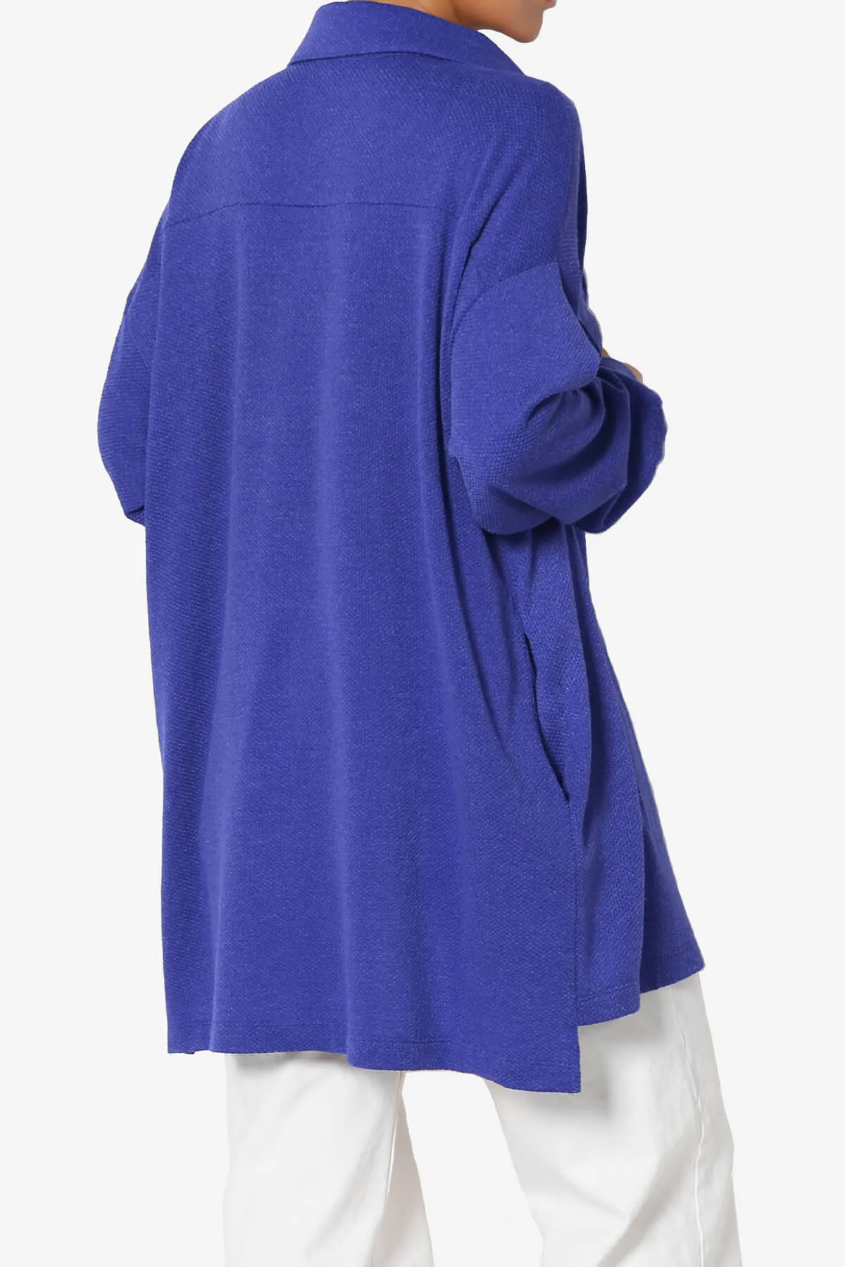 Matryx Jacquard Oversized Shirts Shacket