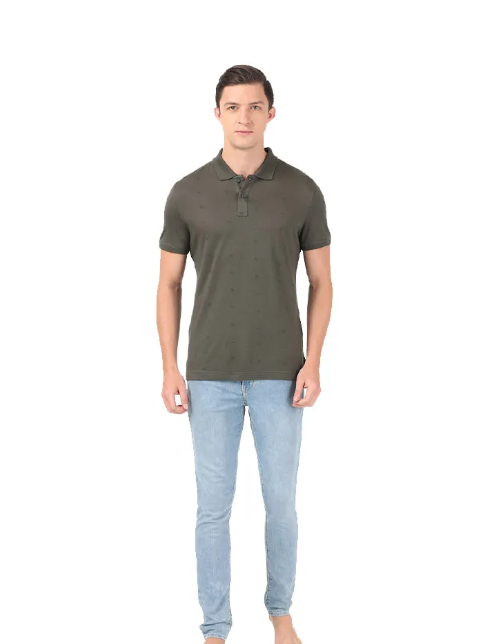 Men's Deep Olive Tencel T-Shirt
