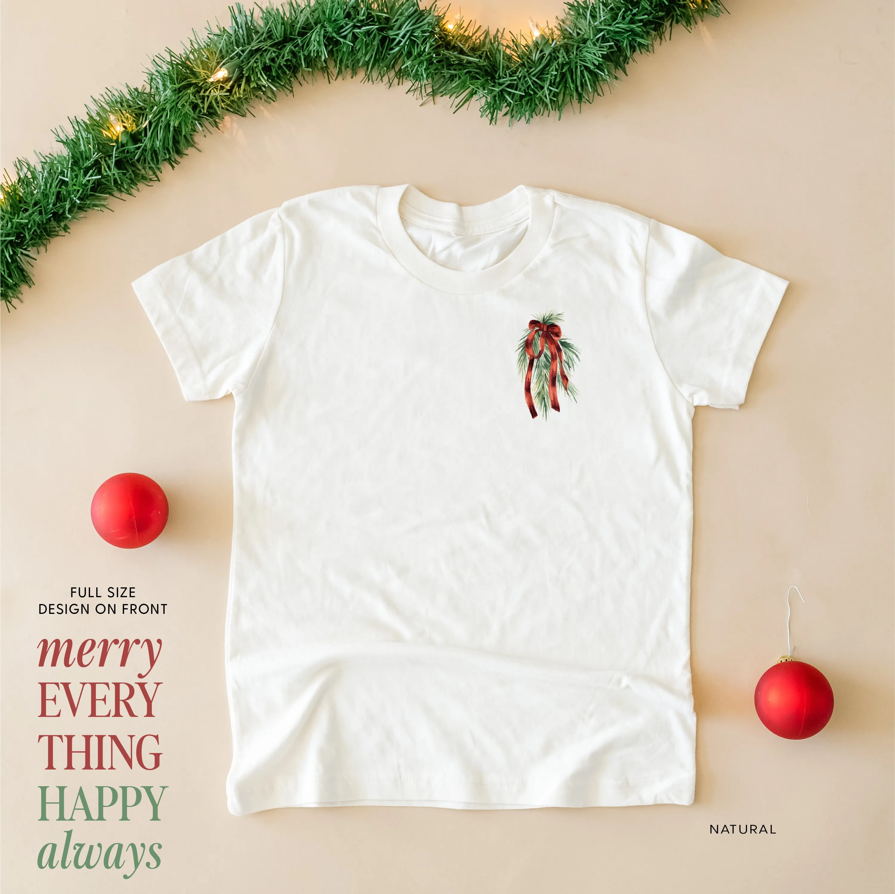 Merry Everything Happy Always (pf&b) - Child Tee