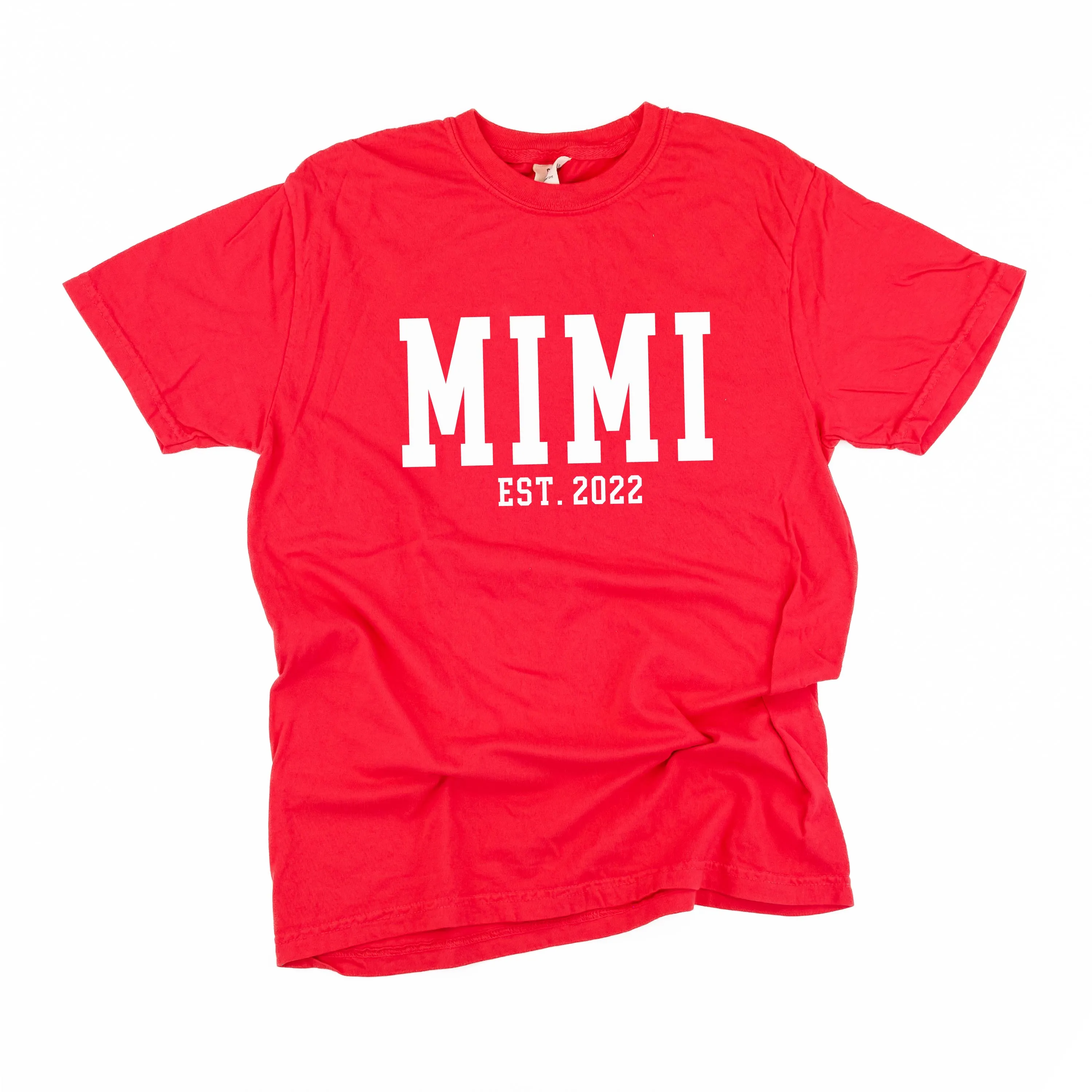 Mimi - EST. (Select Your Year) - SHORT SLEEVE COMFORT COLORS TEE