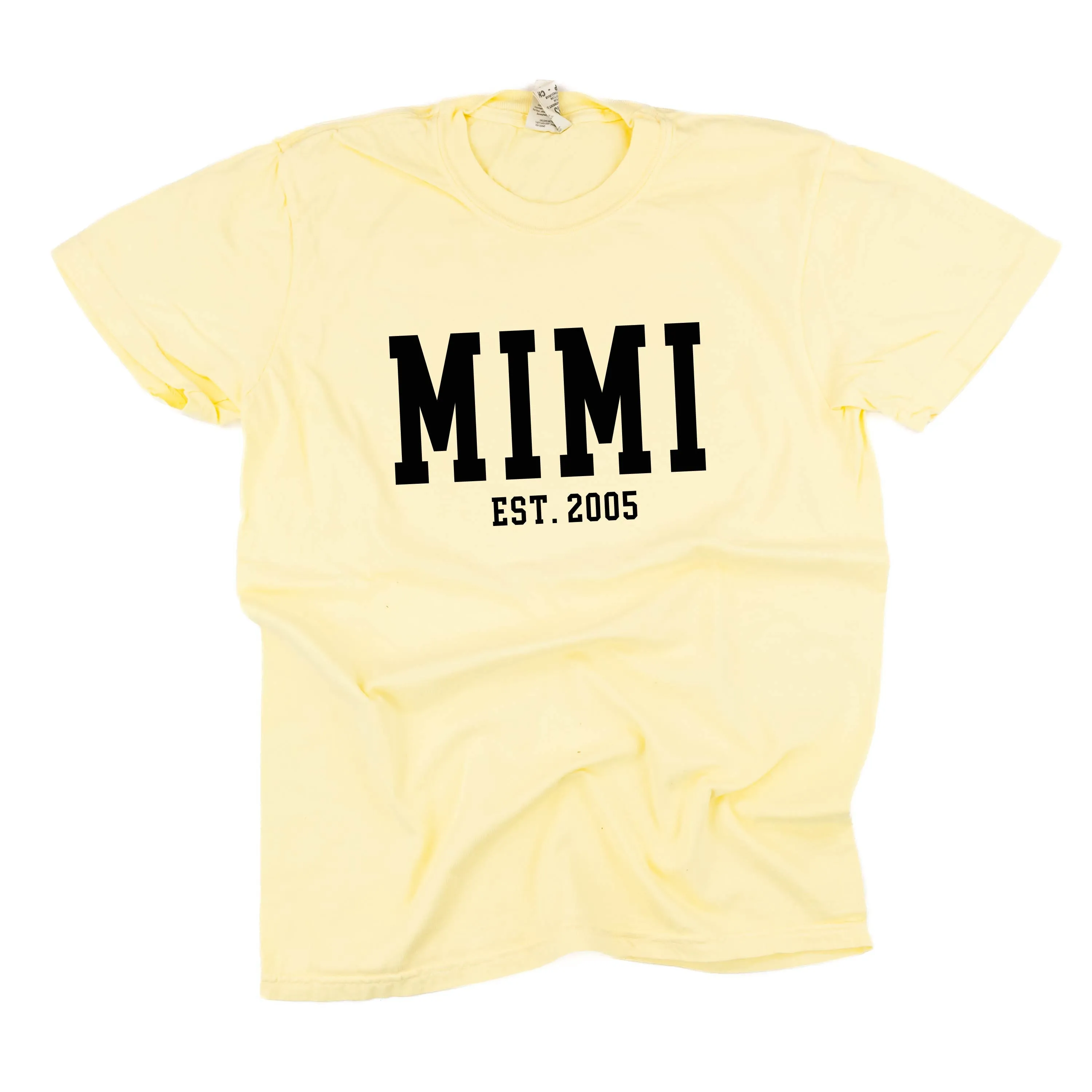 Mimi - EST. (Select Your Year) - SHORT SLEEVE COMFORT COLORS TEE