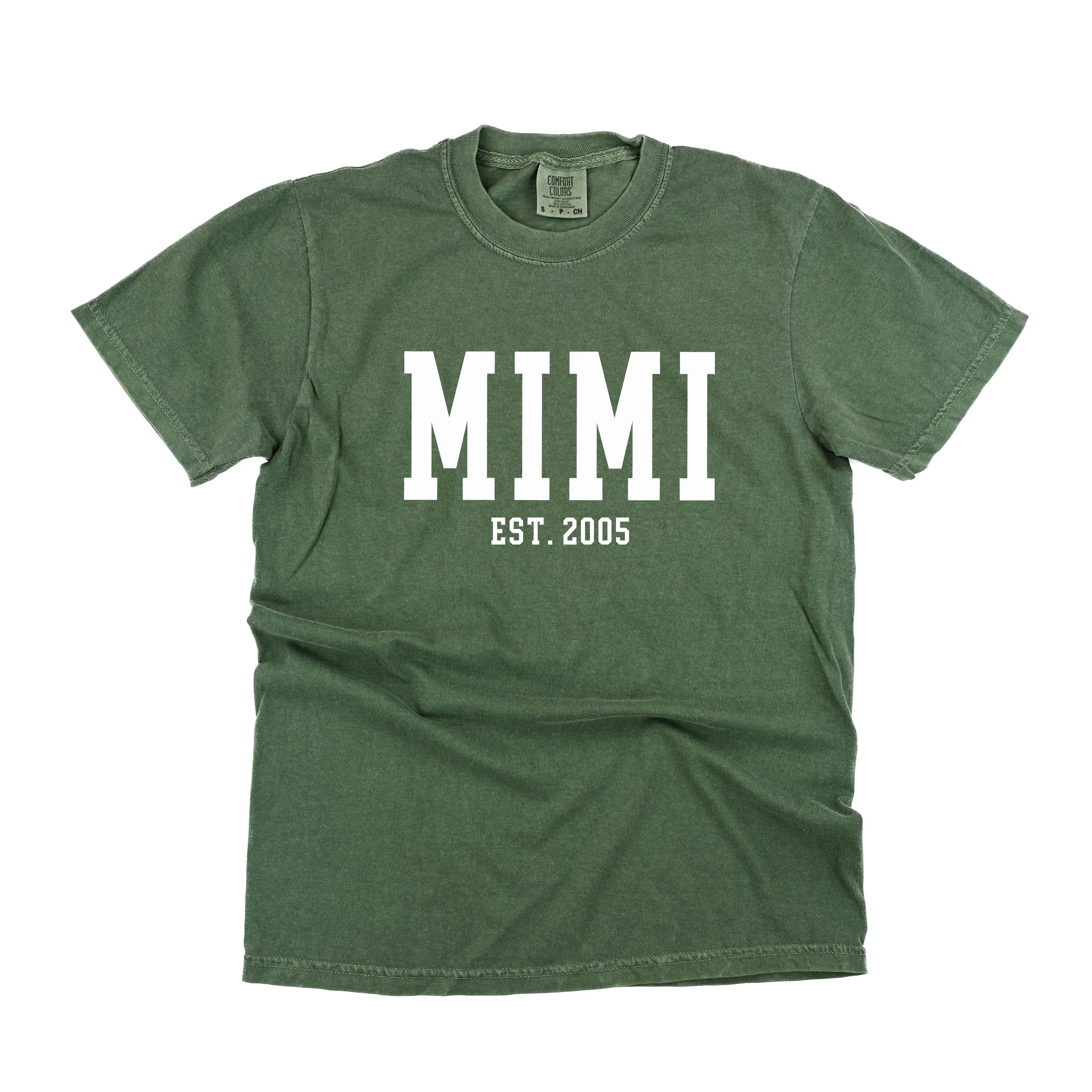 Mimi - EST. (Select Your Year) - SHORT SLEEVE COMFORT COLORS TEE
