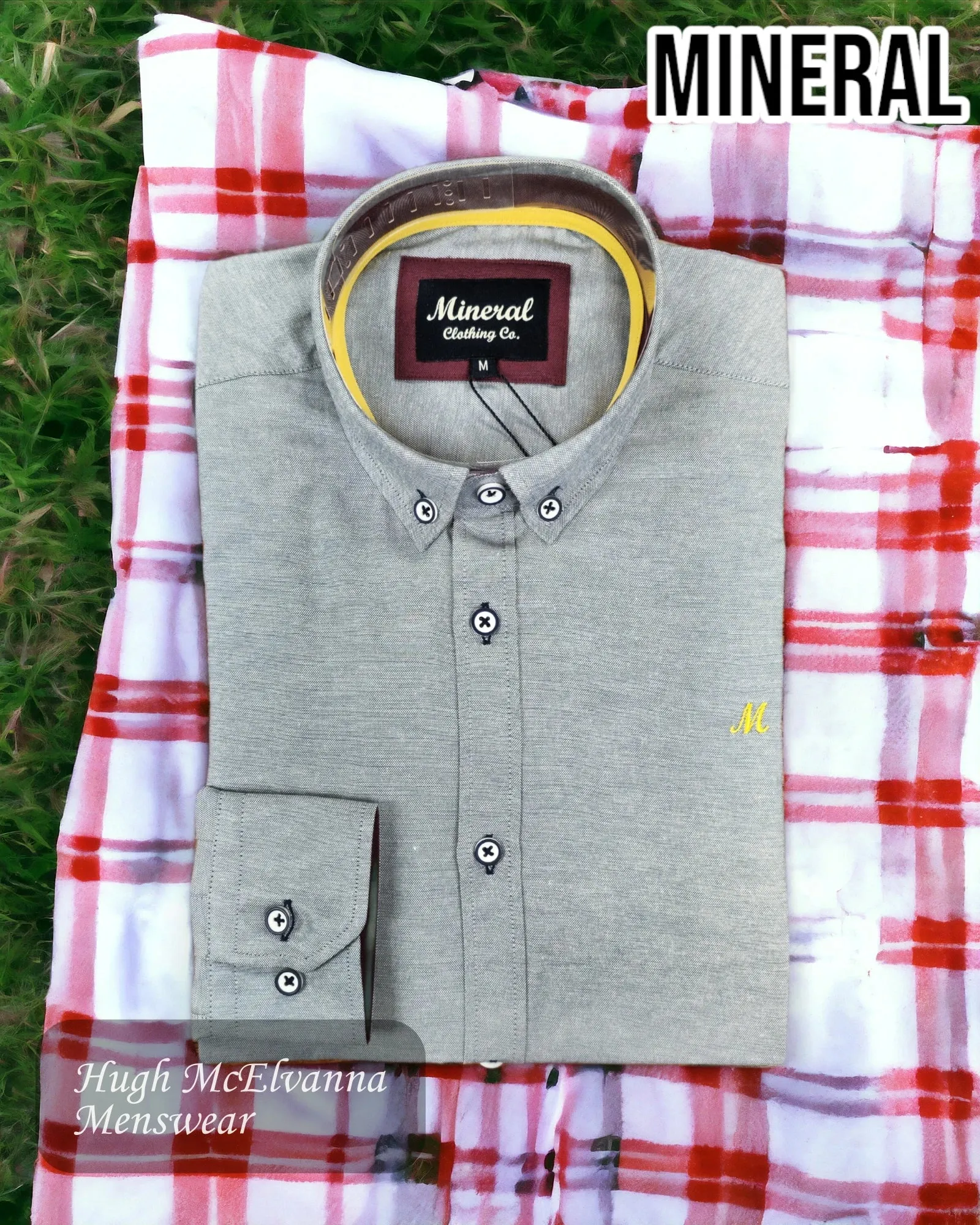 Mineral 'LOLLAND' Smoke Grey Shirt