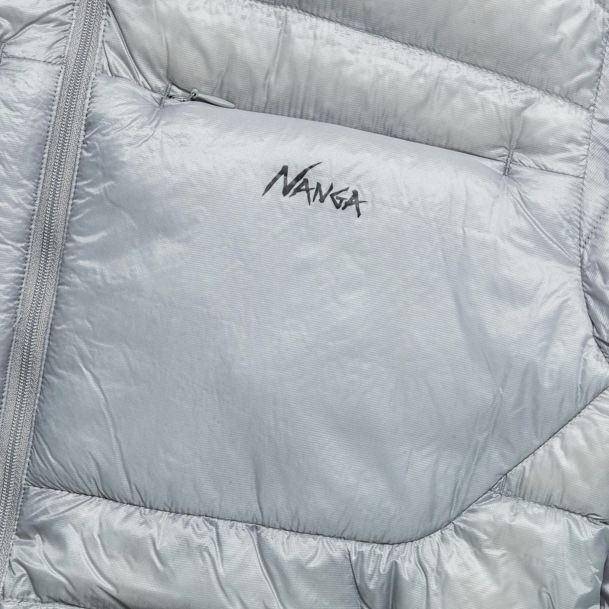 Minimarhythm Down Zip Blouson - Light Grey