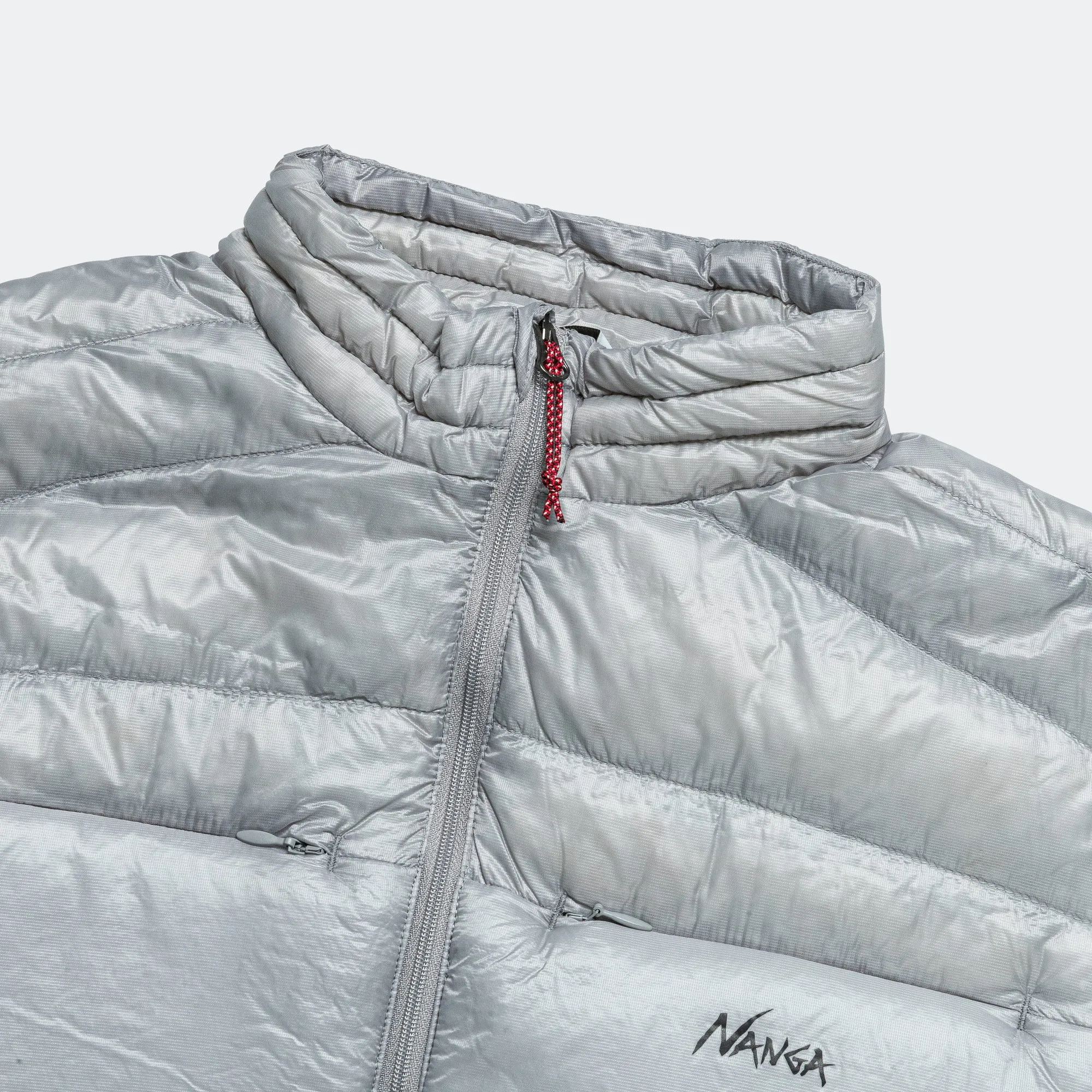 Minimarhythm Down Zip Blouson - Light Grey