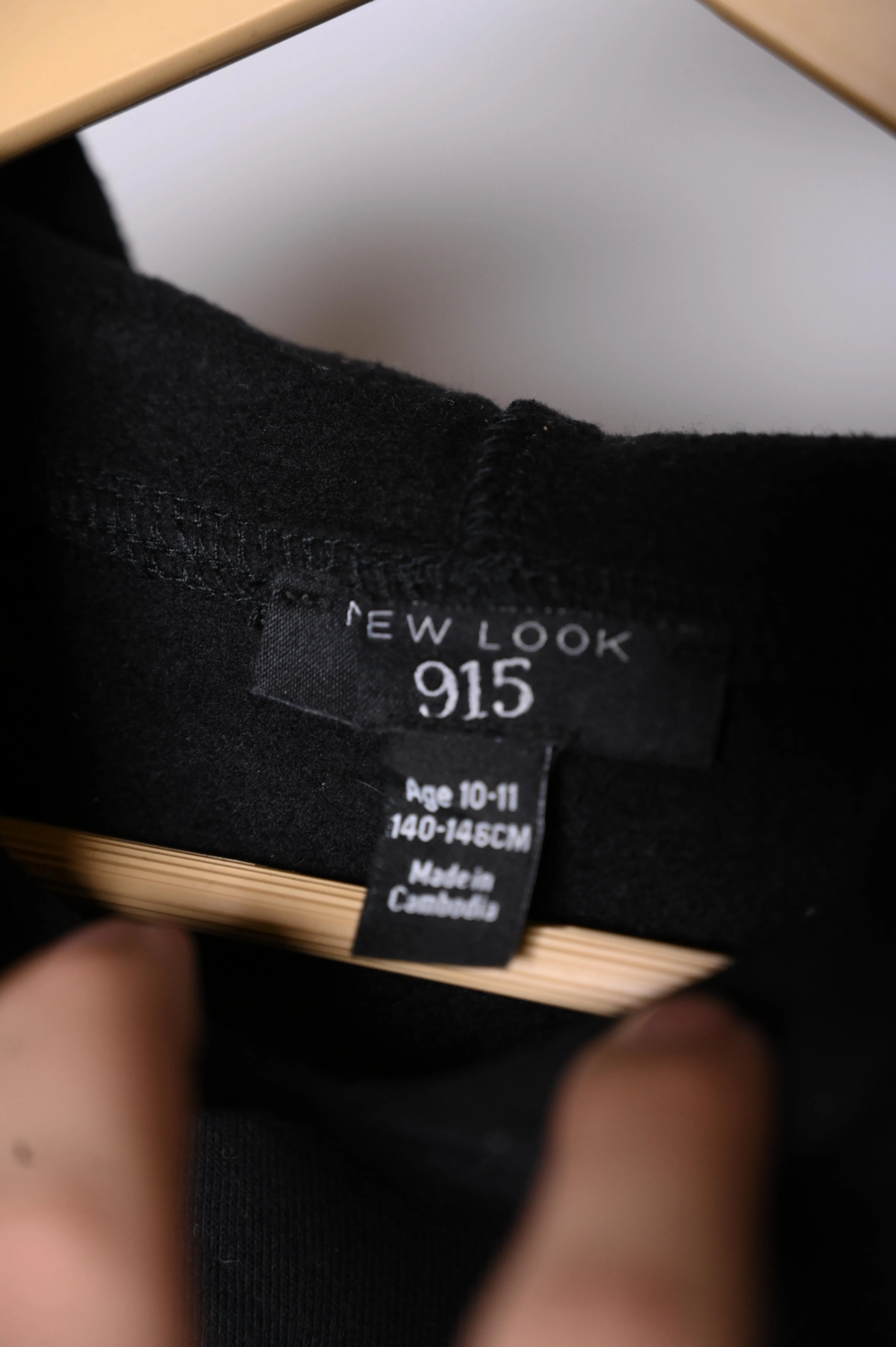 New Look Black Hoodie (Medium)